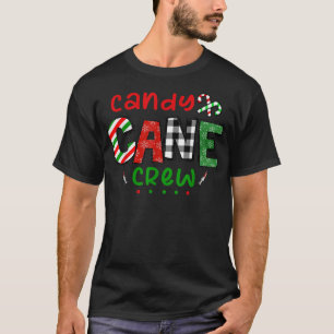 T-shirt Sucre de canne Crew amusant Sucre de canne de Noël