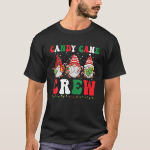 T-shirt Sucre de canne Crew Gnome Funny Christmas Candy Am