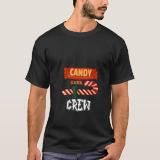 T-shirt Sucre de canne Crew Noël Noël Noël Amour Candy Boy