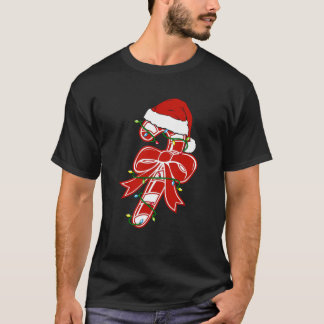 T-shirt Sucre de canne Crew Père Noël Noël Enfants Garçons