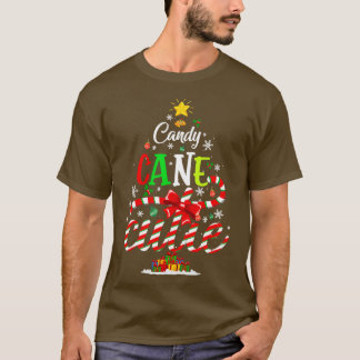 T-shirt Sucre de canne Cutie Drôle Noël Noël Noël Noël Noë