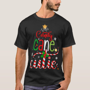 T-shirt Sucre de canne Cutie Funny Noël Garçons Filles Enf