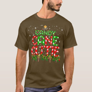T-shirt Sucre de canne Cutie sapin Noël Jeu de Noël