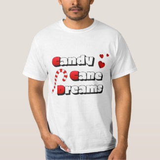T-shirt Sucre de canne de Noël rêves