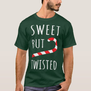 T-shirt Sucre de canne doux mais tordu Xmas Lover Drôle Ch