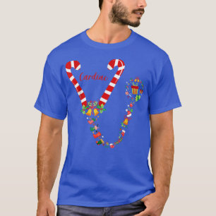 T-shirt Sucre de canne drôle Stethoscope Cardiaque Infirmi