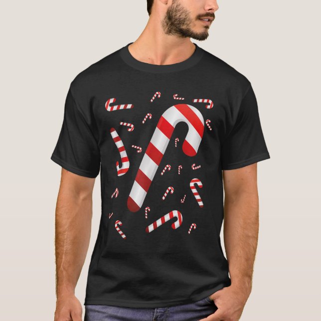 T-shirt Sucre de canne Joyeux Et Lumineux Rouge Et Blanc C (Devant)
