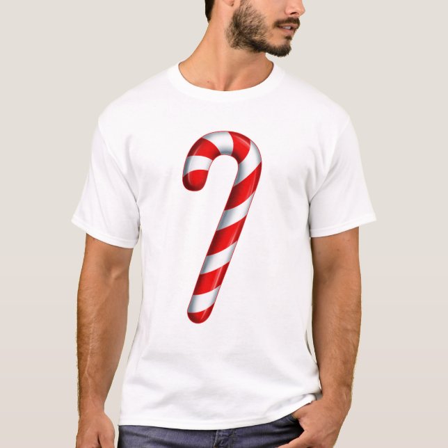 T-shirt Sucre de canne Joyeux Et Lumineux Rouge Et Blanc C (Devant)