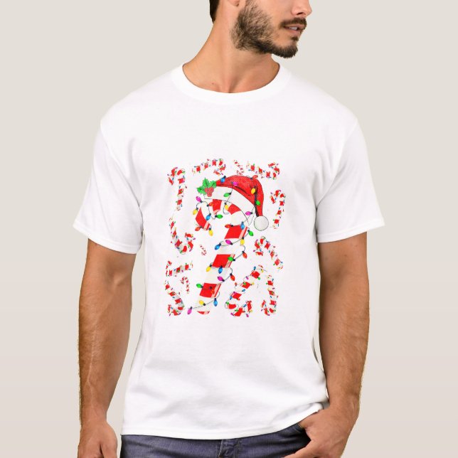 T-shirt Sucre de canne rouge et blanc (Devant)