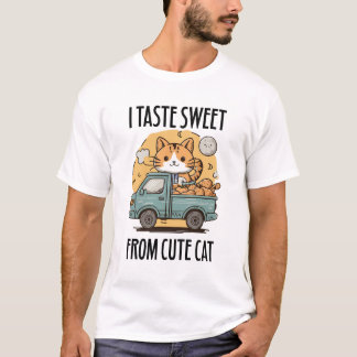 T-shirt Sucré De Chat Sucré Cute Vendre Des Pommes De Terr