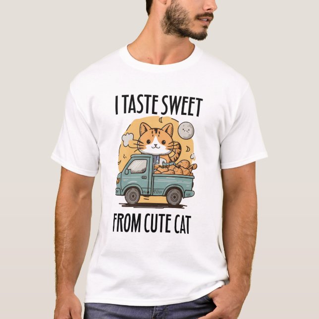 T-shirt Sucré De Chat Sucré Cute Vendre Des Pommes De Terr (Devant)