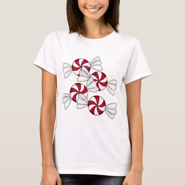 T-shirt Sucreries de menthe poivrée (Devant)