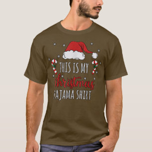 T-shirt Sucres de canne Santa Hat Famille Enfants Correspo
