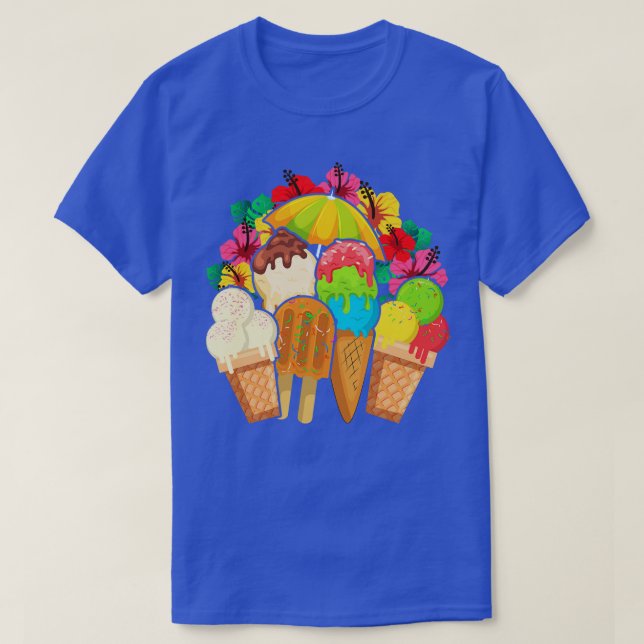 T-shirt Sucres d'été exotiques Lover Dessert Foodie Ice Cr (Design devant)