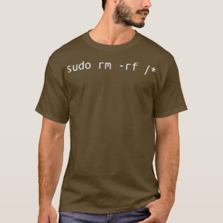 T-shirt Sudo rm drôle administrateur Linux