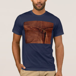 T-shirt Suède Brown avec la courroie et la boucle