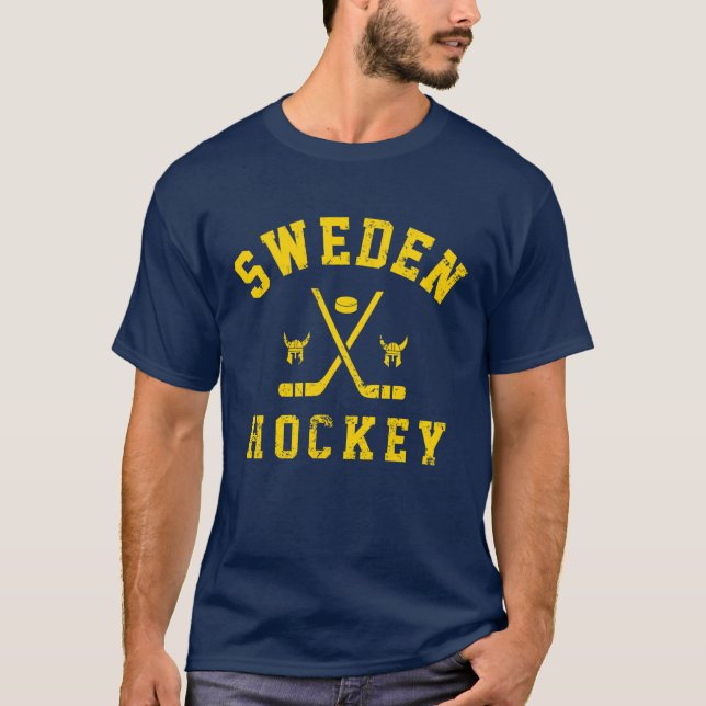 T-shirt Suède Hockey sur glace  (Devant)