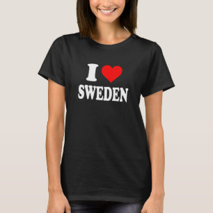 T-shirt Suède - I Heart Suède - I Love Suède