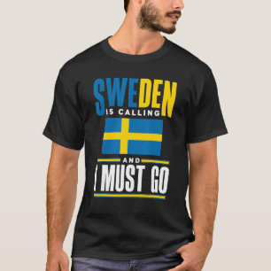 T-shirt Suède Suède Suède Drapeau Suède Suède