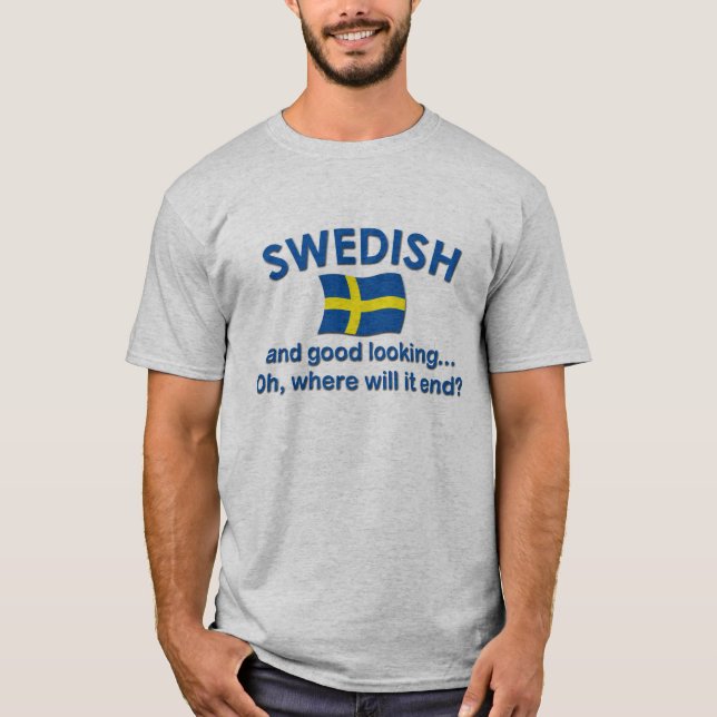 T-shirt Suédois beau… (Devant)