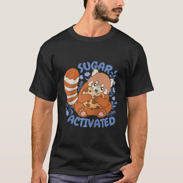 T-shirt Sugar Activé Red Panda Baseball (Devant)