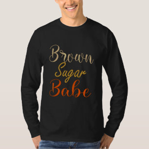 T-shirt Sugar Brown Babe Melanin Fille Femmes 1