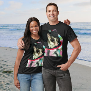 T-shirt Sugar Glider portant un chapeau Unisexe