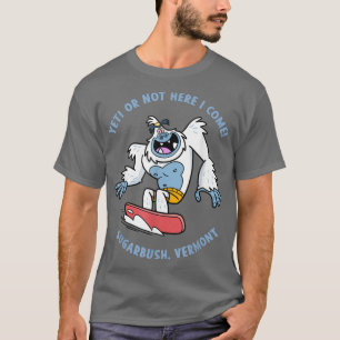 T-shirt Sugarbush, Vermont Yeti Snowboarding Vacation Kids