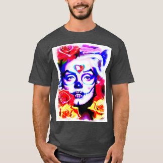 T-shirt Sugargirl avec des roses jaunes et rouges