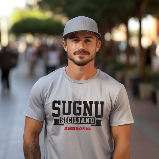 T-shirt Sugnu Sicilianu Je Suis Sicilien Italien Italien (Créateur téléchargé)