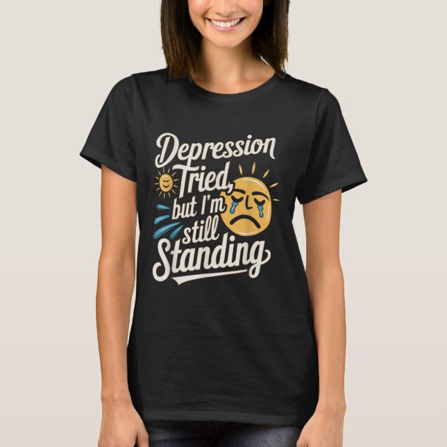 T-shirt Suicide Awareness Depression Anxiety Mental Health (Devant)