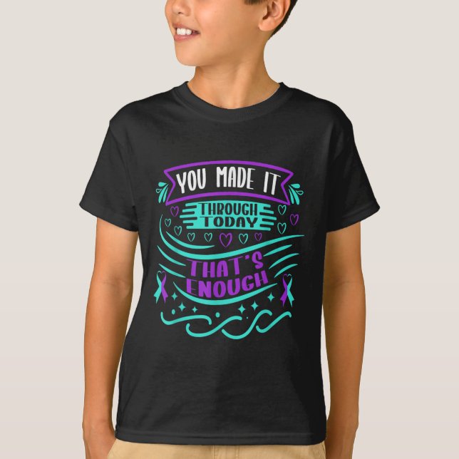 T-shirt Suicide Awareness Suicide Prevention Suprt Survivo (Devant)