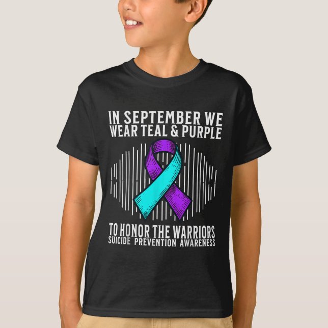 T-shirt Suicide Awareness Suprt Suicide Prevention Awarene (Devant)