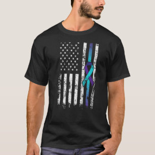 T-shirt Suicide Depression American Flag Prevention