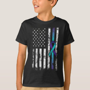 T-shirt Suicide Depression American Flag Prevention