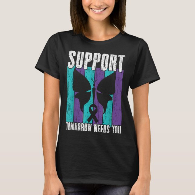T-shirt Suicide Prevention Suprt Tomorrow _ I For Suprters (Devant)