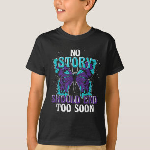 T-shirt Suicide Sensibilisation au suicide Bouton de ruban