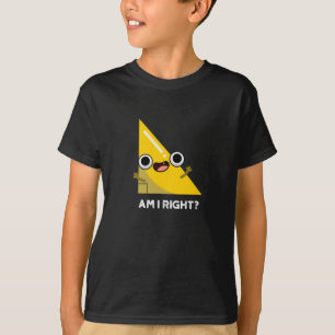 T-shirt Suis-je à droite drôle jeu d'angle foncé BG