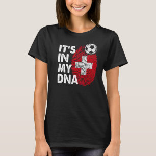 T-shirt Suisse Dans Mon Adn Swiss Flag Team Suisse
