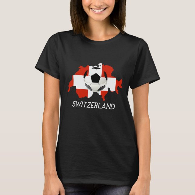 T-shirt suisse de soutien à l'équipe de football (Devant)
