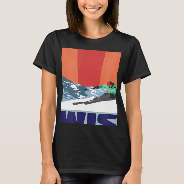 T-shirt Suisse Engadin Parc national Alpes Souvenir Suisse (Devant)