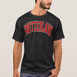 T-shirt Suisse Varsity Style Red Tet
