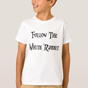 T-shirt Suivez Alice du lapin blanc