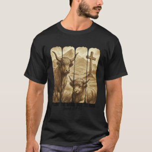 T-shirt Suivez La Parole Et Non La Horde Vache Highland Ch