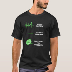 T-shirt Suivi et coordonnateur de terrain Entraîneur de te