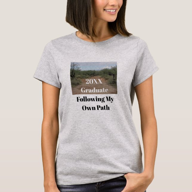 T-shirt Suivre son propre chemin Desert Trail Photo Gradua (Devant)
