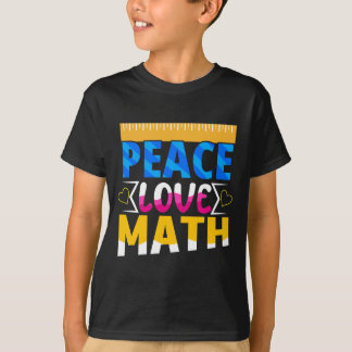 T-shirt Sujet de l'école de mathématiques de l'amour de la