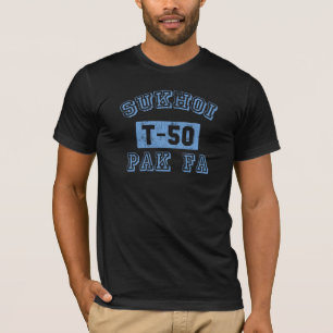 T-shirt Sukhoi PAK fa - BLEU