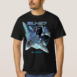 T-shirt Sukhoi Su-57 Avion de chasse multirôle furtif