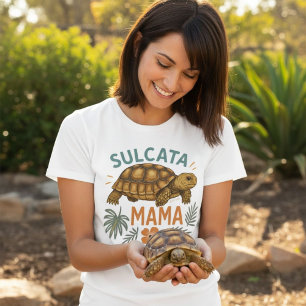 T-shirt Sulcata Mama Tortoise Maman Cadeau pour elle